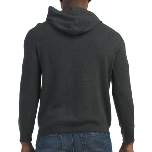 NEW NAADAM Wool Merino Hoodie for men Maroon 462mn - Picture 4 of 4